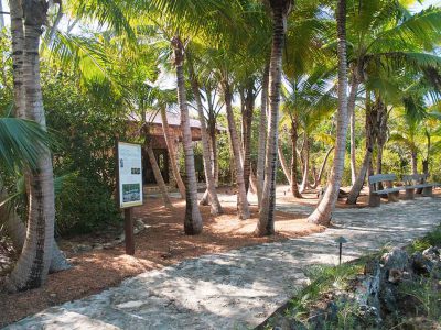 The Visitors Centre at the Leon Levy Native Preserve